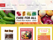 Tablet Screenshot of fareforall.org